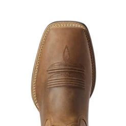 Ariat Men's Distressed Tan Sport Patriot II Square Toe Boot -Western Cowboy Equipment Sale 10031444 toe