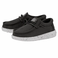 Heydude Hey Dude Wally Toddler Slub Canvas Dark Grey