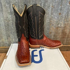 Anderson Bean Almond Full Quill Ostrich Boots -Western Cowboy Equipment Sale ABOstrich
