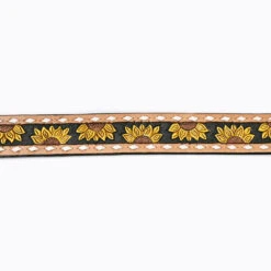 American Darling Tooled Sunflower Belt 5 American Darling Tooled Sunflower Belt -Western Cowboy Equipment Sale ADBLF102D