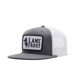 Lane Frost Brand Grey & White "Gangster" Cap
