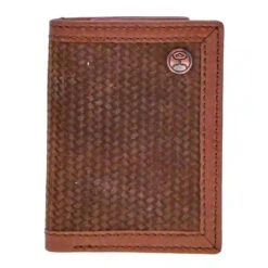 Hooey Basket Weave Trifold Wallet
