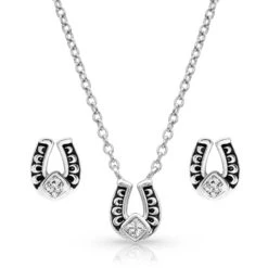 Montana Silversmiths Montana Silver Keep A Little Luck Jewelry Set