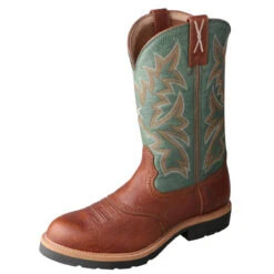 Twisted X Brown And Green Work Roper