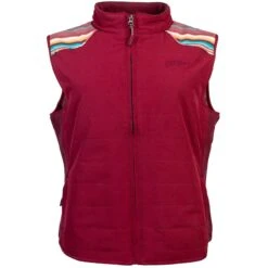 Hooey Burgundy Serape Detailed Vest