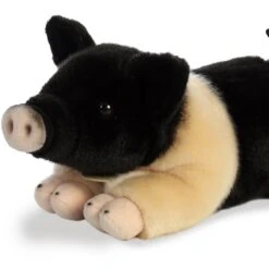 Aurora Miyoni Plush Hampshire Pig 7 Aurora Miyoni Plush Hampshire Pig -Western Cowboy Equipment Sale hampshirepig1