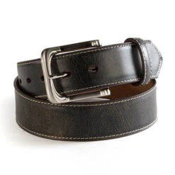 Twisted X Men's Black Distressed Crackle Belt